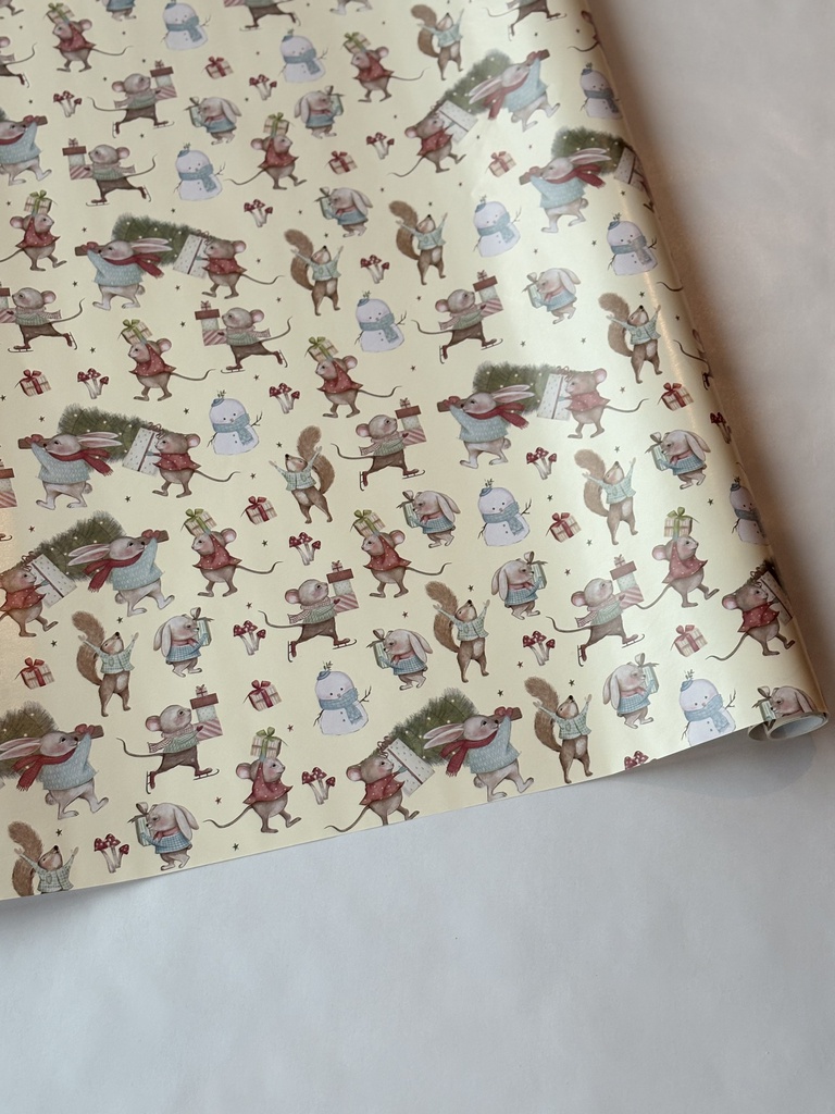 Joulupaperi EK beige KV 70 x 200 cm 25 rll