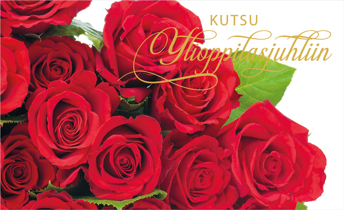 Kutsu ylioppilasjuhliin 6 kpl pss