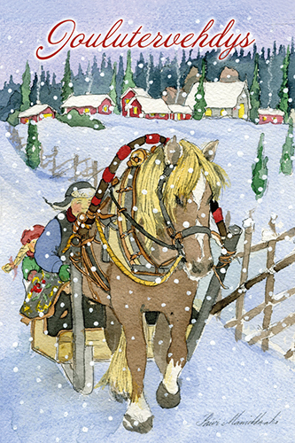 2-os joulupakettikortti Päivi Mansikka-aho