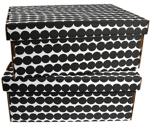 Kotilaatikko Räsymatto musta