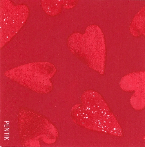 Servetti 25cm Pentik Kotisydän punainen