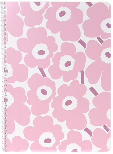 Kierrevihko A4/40L Marimekko Mini unikko vaaleanpunainen