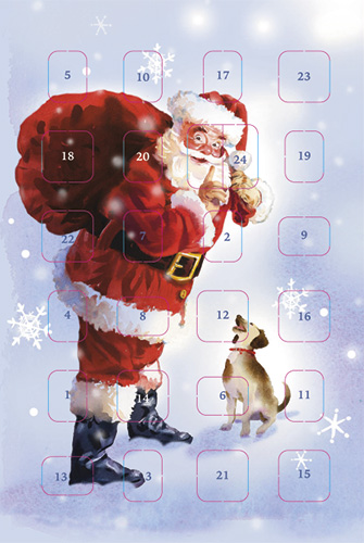 Joulukorttikalenteri Hallmark A6