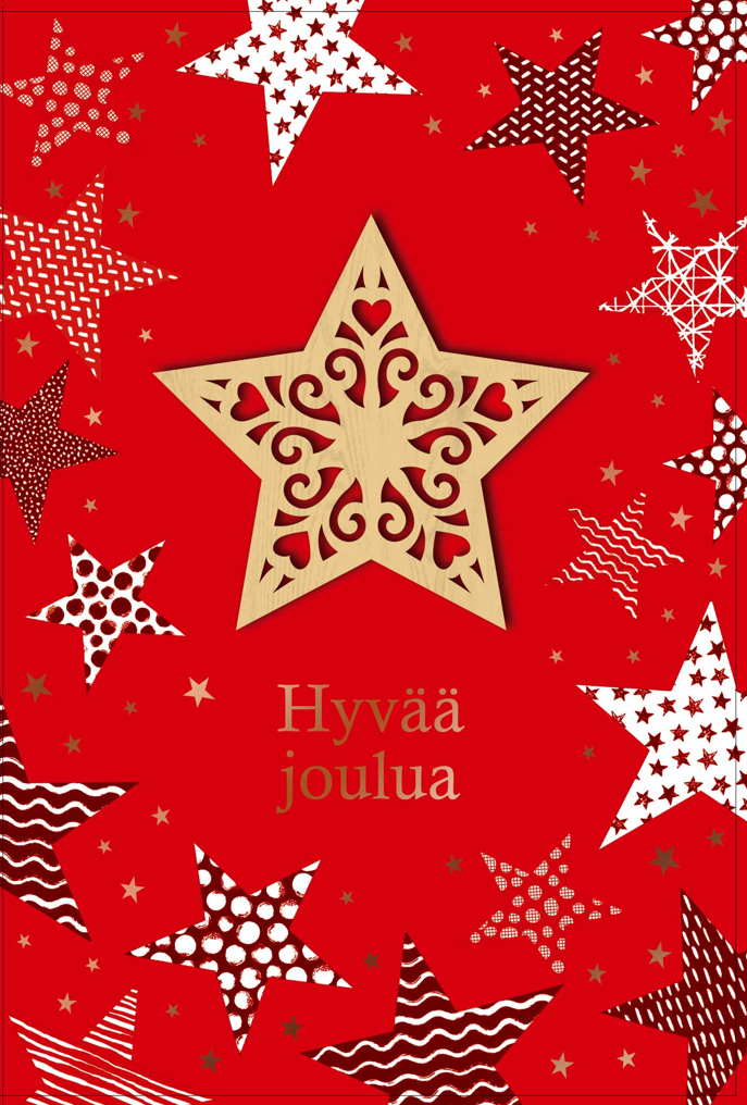 2-os joulukortti puukoriste