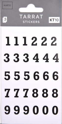 Tarra KT10 numerot