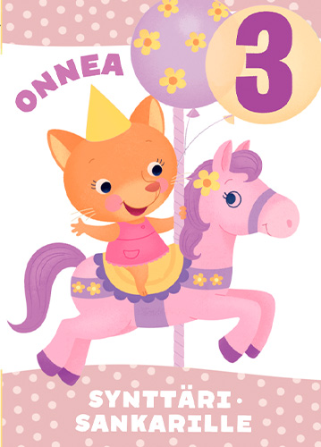 1-os vuosikortti 3v tyttö