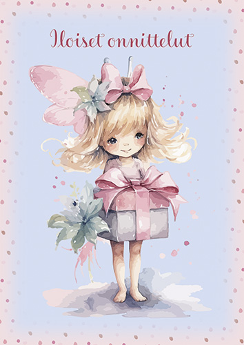 1-os onnittelu tyttö