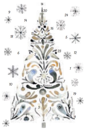 Joulukorttikalenteri A6