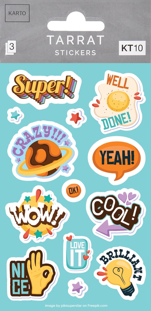 Sticker KT10 texts