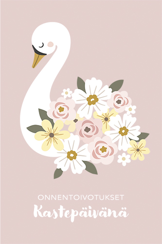 Pakettikortti kaste tyttö