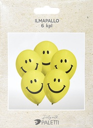 [57475] Ilmapallo Smiley 6 kpl