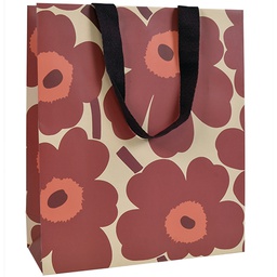 [6611318] Lahjakassi M/E Marimekko Unikko punainen/beige
