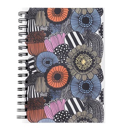 [15060] Muistikirja A5 kierre Marimekko Siirtolapuutarha monivärinen