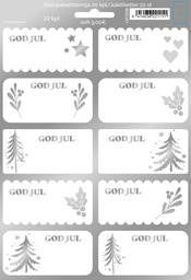 [1327625] Pakettitarra R joulu 2 arkkia hopea