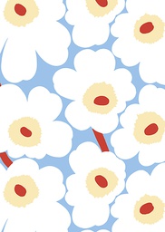 [2725574] 1-os Marimekko Unikko taivaansininen-pun