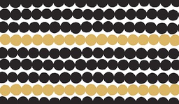 [4903698] 2-os Marimekko Räsymatto musta-kulta