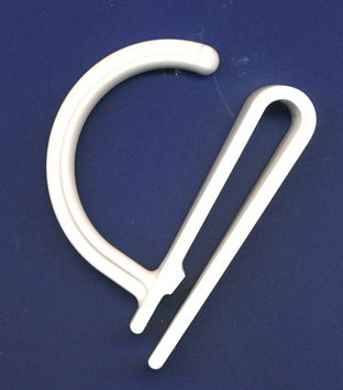 Kuponkikoukku valkoinen