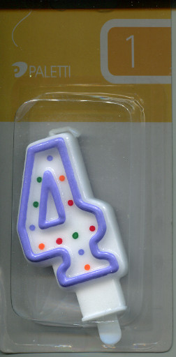 Numerokynttilä 4 KSM