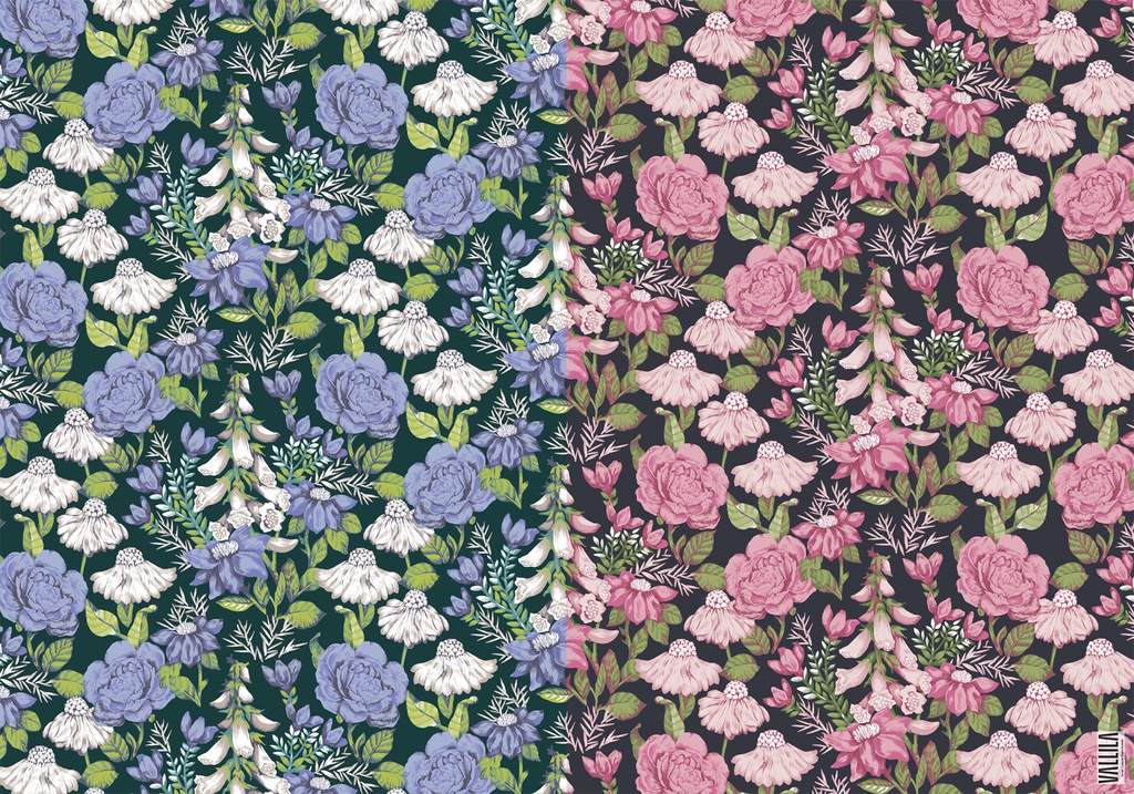 Lahjapaperi Vallila KÄ 2 arkkia rullassa 70x100cm