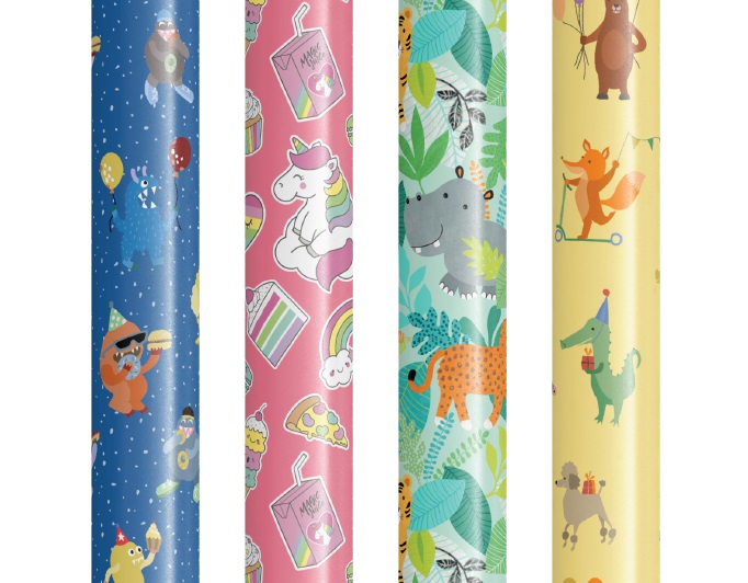 Lahjapaperi lasten KY 70x200cm 25 rll