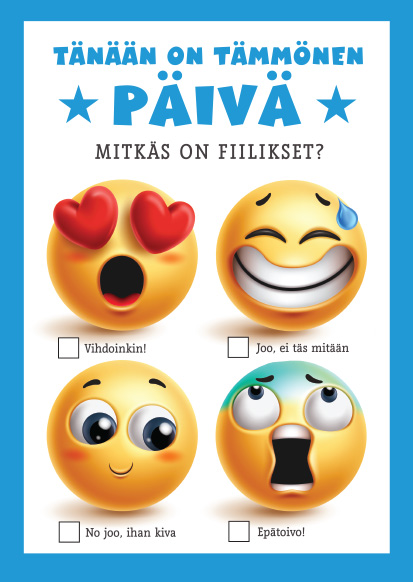 1-os hupikortti Hymiöt