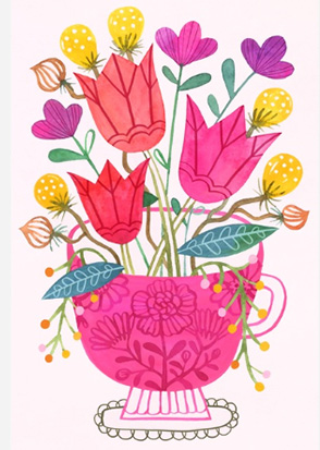 2-os kortti Floral IT