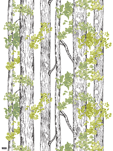 Juliste 60x80cm Vallila Haavikko vihreä