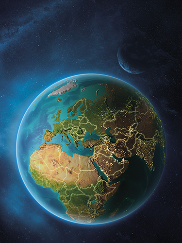 Juliste 60x80cm maapallo