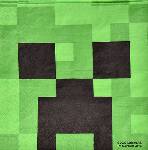 Lautasliina 33cm Minecraft 20 kpl