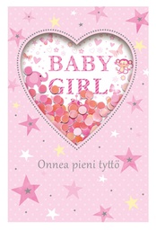 [2210198] 2-os vauvakortti tyttö paljetti