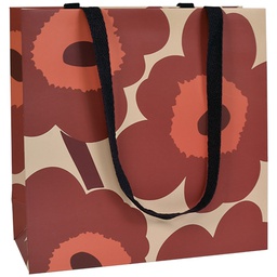 [6611317] Lahjakassi S/D Marimekko Unikko punainen/beige