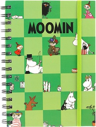 [203265] Wire-O notebook A4 Moomin Chequered