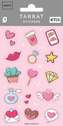 [351348] Paper sticker KT05 girly