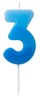 [202427] Number candle 3 blue