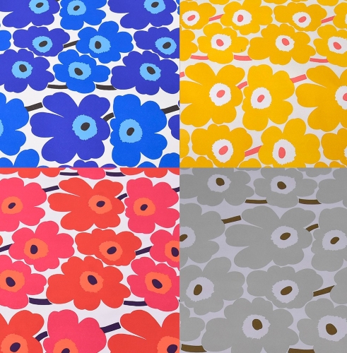 Lahjapaperi Marimekko KÄ 70x200 lajitelma Unikko