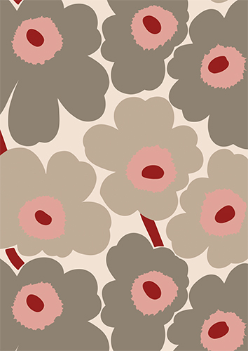 1-os Marimekko Unikko beige-v.pun