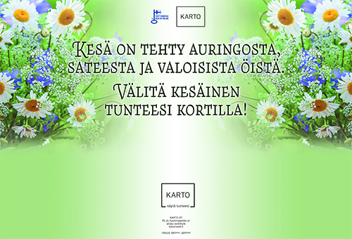 Opaste 55-39cm Karto Kesä suomi-ruotsi