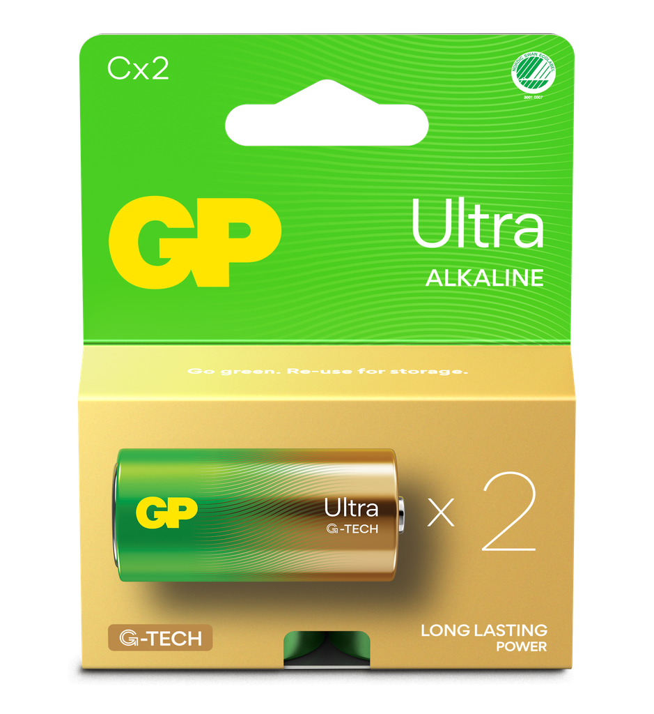 GP ALKALINE C LR14 ULTRA G-TECH 2P