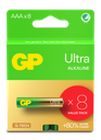 GP ALKALINE AAA LR03 ULTRA G-TECH 8P