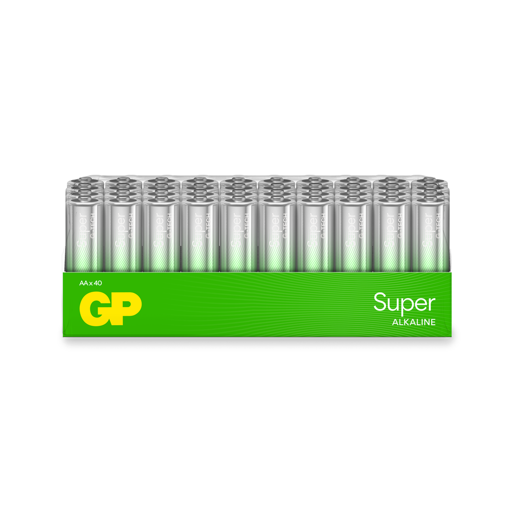 GP ALKALINE AA LR6 SUPER G-TECH 40P