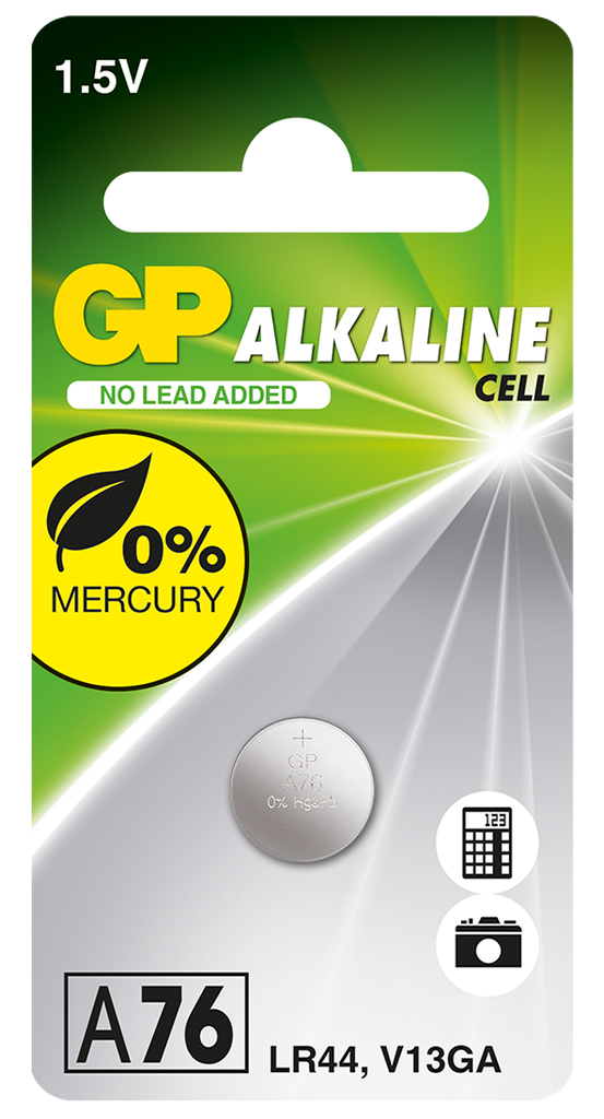 GP ALKALINE NAPPIPARISTO 76A-C1 / LR44 / LR1154 / AG13 1P