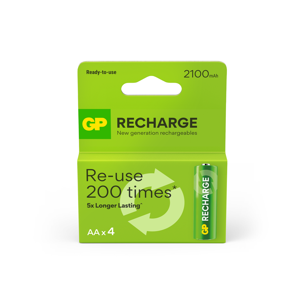 GP RECHARGE LADATTAVA AKKU AA 2100mAh 4P