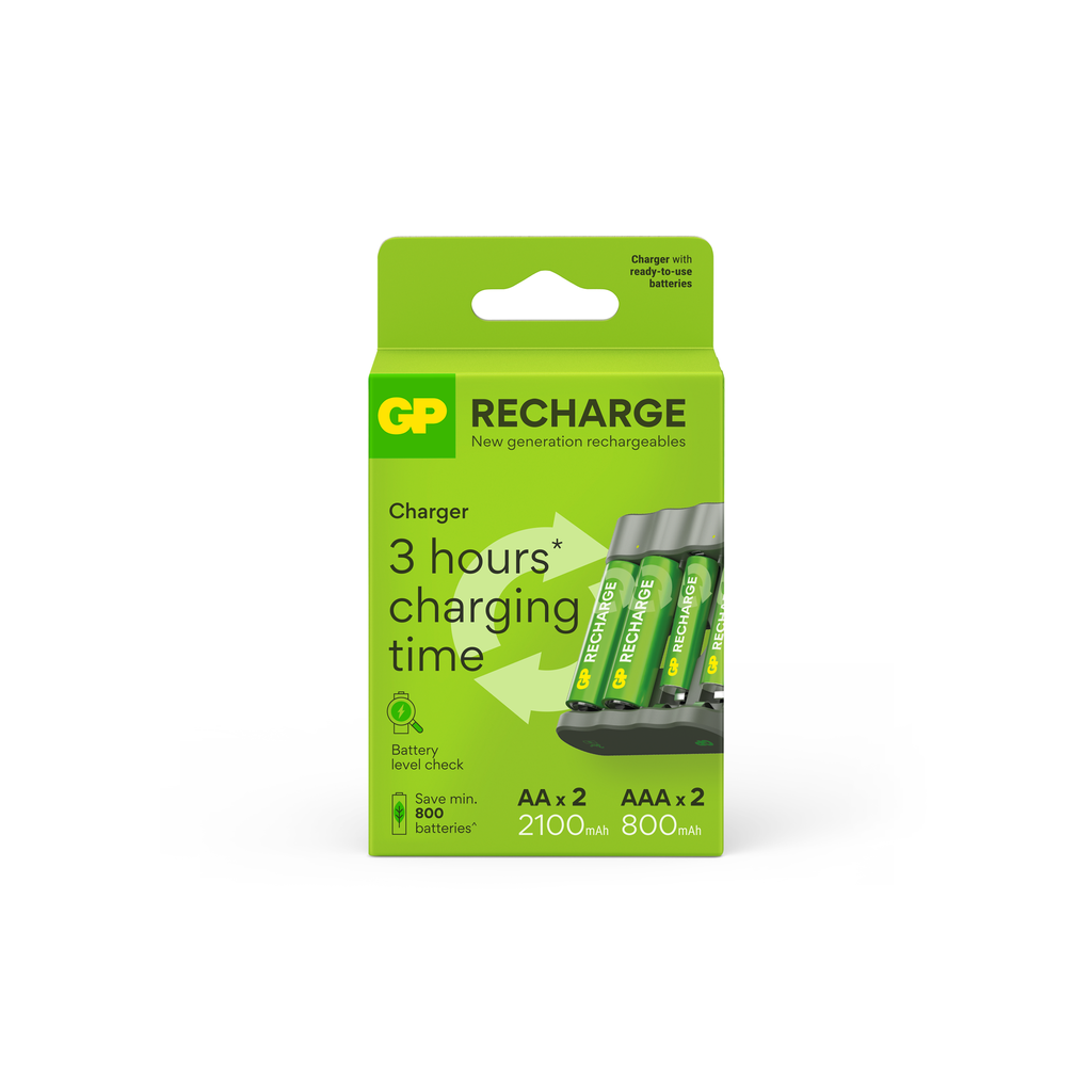 GP RECHARGE LATURI B441 + LADATTAVA AKKU 2AA  + 2AAA