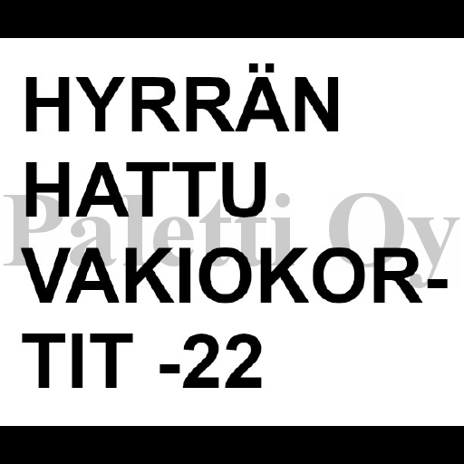 Hyrrähattu vakiokortit