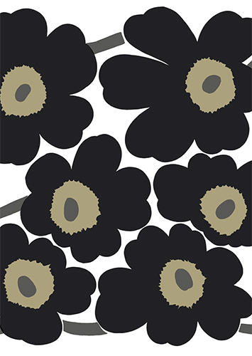 1-os Marimekko Unikko musta