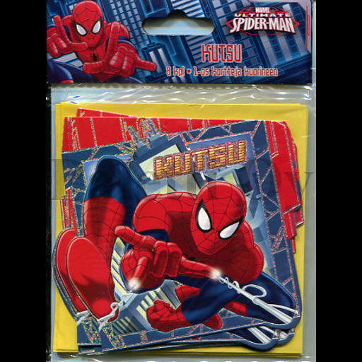 1-os Disney kutsu Spiderman 8kpl