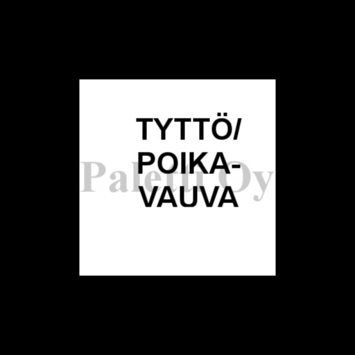 1-lok riviopaste tyttövauva-poikavauva