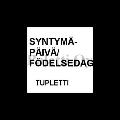 Ro Syntymäpäivä Födelsedag