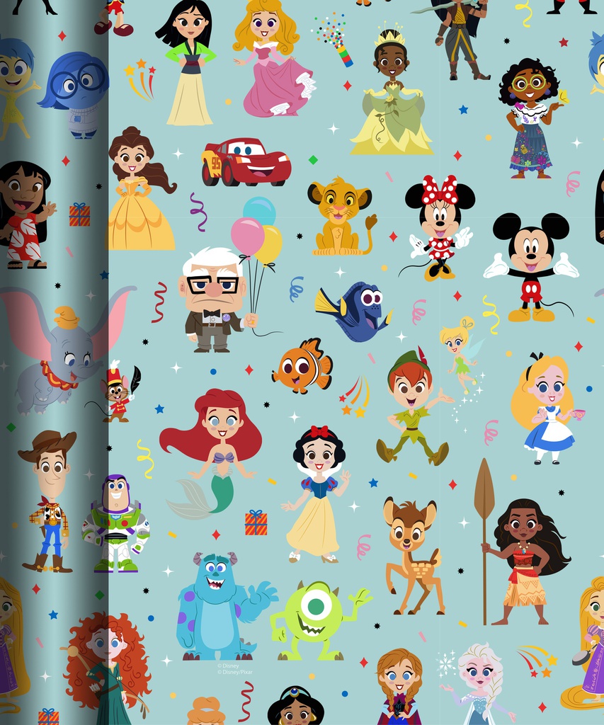 Lahjapaperi lapset Disney 100 KZ 70x200cm