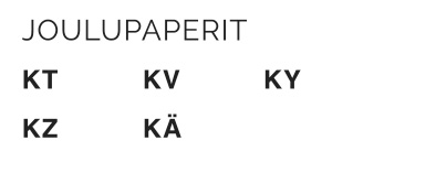 Hintaliuska paketointihyrrään joulupaperit blanco